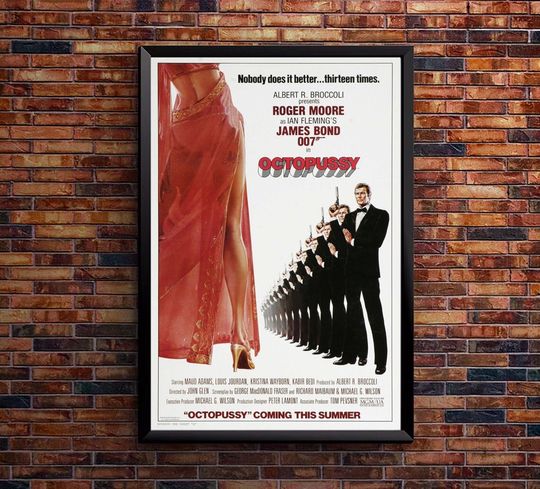 Octopussy - James Bond 007 Movie Poster - Roger Moore - US Version #2
