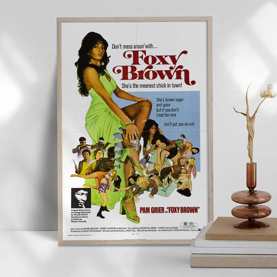 Foxy Brown Movie Poster - Unique Home Decor - Movie Collectibles - High Quality Canvas Print