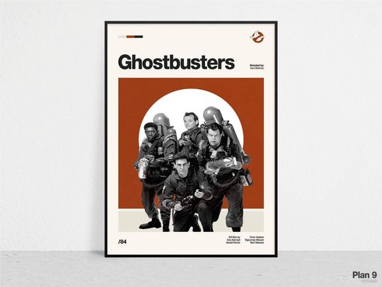 GHOSTBUSTERS - Retro Movie Print | Modern Vintage | Mid Century Modern | Minimalist | Movie Art | Movie Poster