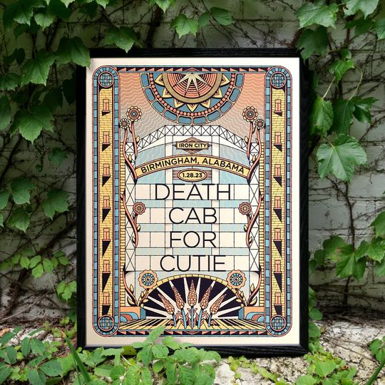 Death Cab For Cutie - Birmingham, Albm| Mid Century Modern | Minimalist | Movie Art | Movie Poster