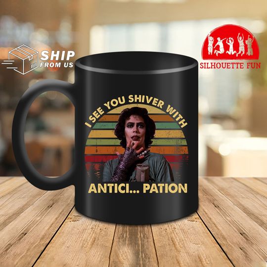 I See You Shiver With Anticipation Vintage Ceramic Coffee Mug Frank N. Furter The Rocky Horror Picture Show Ceramic Mug