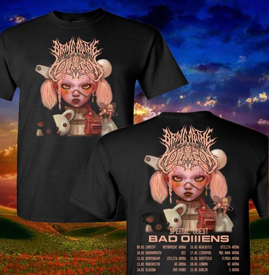 Bring Me The Horizon Double Sided Shirt, 2024 Music Tour Casual Two Sides Short Sleeve Shirt, Music Men Clothing, Music Shirt For Fans