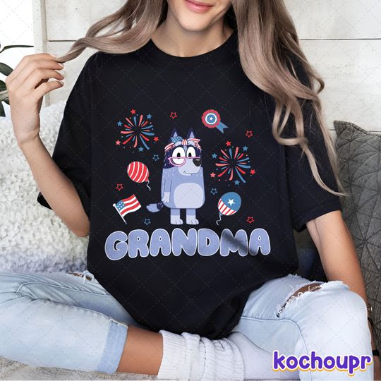 BlueyDad Family 4th of july Family Shirt, Red White BlueyDad Fourth of July Shirt, Independence Day, USA 4th of July Shirt, BlueyDad Party In The USA