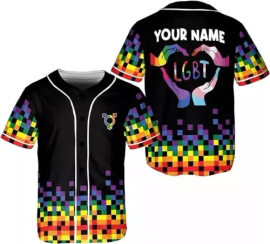 LGBT Pride 3D Baseball Jersey Shirt, Custom Kids, Youth, Adult Disney Baseball Jersey, Gifts For Him or Her