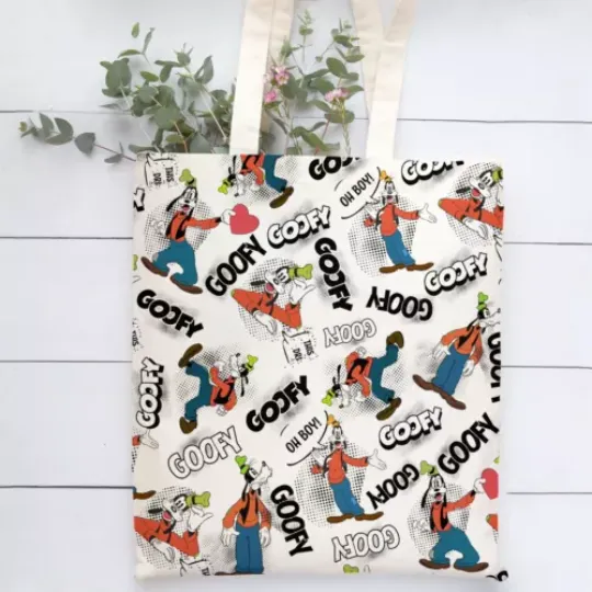Goofy Tote Bag, Funny Goofy Hand Bag, Lovely Goofy Lovers Gift Bag
