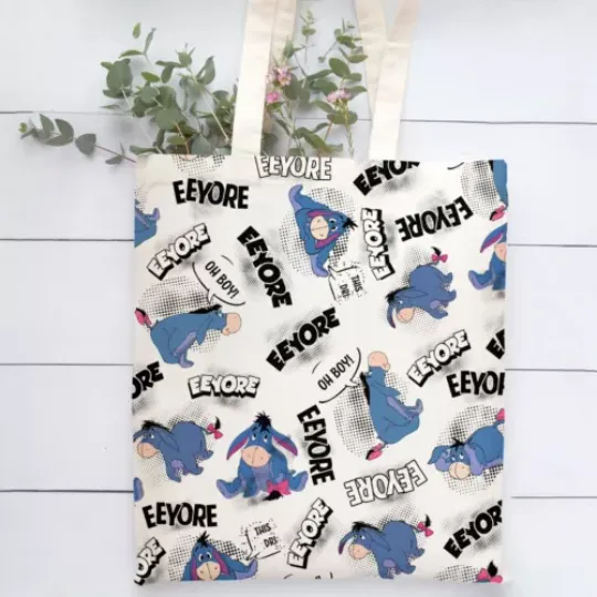 Eeyore Tote Bag, Eeyore Hand Bag, Winnie The Pooh Eeyore Lovers Gift Bag