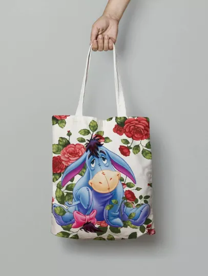 Eeyore Tote Bag, Eeyore Hand Bag, Winnie The Pooh Eeyore Lovers Gift Bag