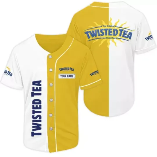 Personalized Twisted Tea Baseball Jersey Shirt, Twisted Tea Beer Lovers Shirt