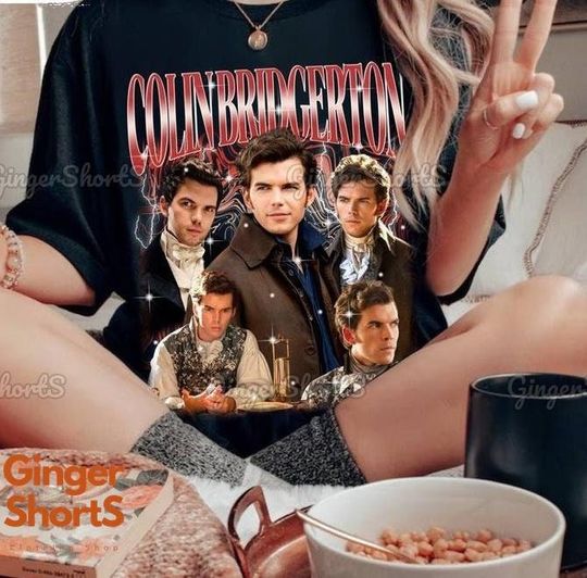 Colinn Bridgertonn Graphic Shirt, Bridger.ton Movie Shirt Unisex graphic short sleeves T-shirt, trending Bridgerton shirt