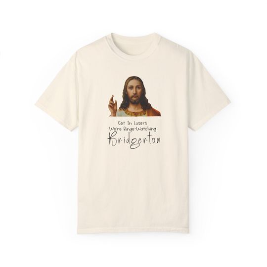 Jesus Bridgerton cotton tee, Graphic Tshirt for men, women, Unisex, Trending Gifts