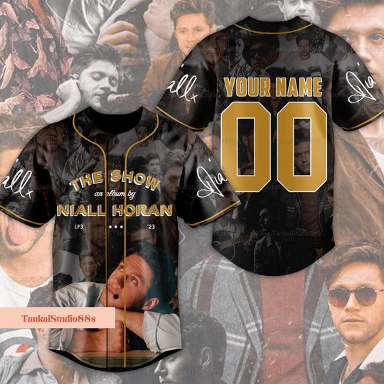 Niall Horan The Show 2024 Jersey, Personalized Comfortable Short Sleeve Sports Jersey For Baseball Lovers
