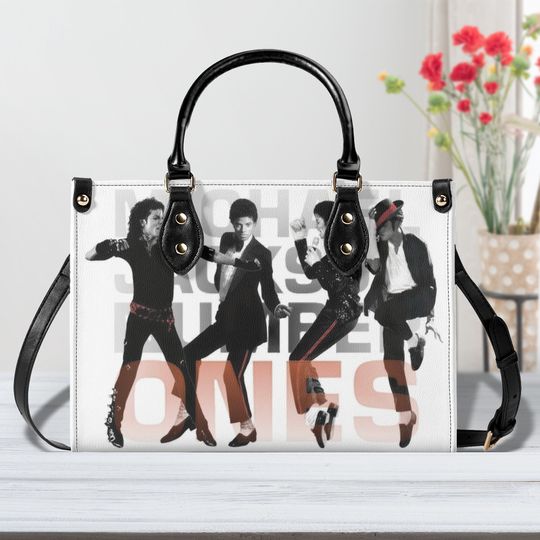 Michael Jackson Women Leather Handbag, Travel handbag, Gift for fan, Handmade Bag, Vintage Bags, Woman Shoulder Bag, Hot Trend