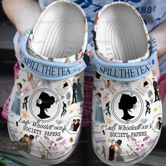 Bridgerton Spill The Tea Shoes, Bridgerton Summer Comfortable Summer Clogs, Trending Street Styles
