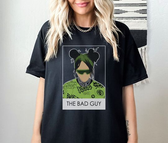 Billie Eilish T Shirt Hit Me Hard and Soft T Shirt, Casual Short Sleeve Tee, Trending Street Fashion