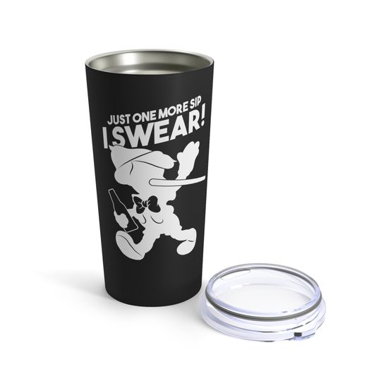 Pinocchio Just One More Sip I Swear Disney Copper Vacuum Insulated Tumbler