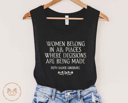 RBG Quote, Ruth Bader Ginsburg Tank Tops, Ruth Ginsburg Tank, Feminist Tank, RBG Tank,  RBG Tank, Women Belong, Lawyer Legal Gift,