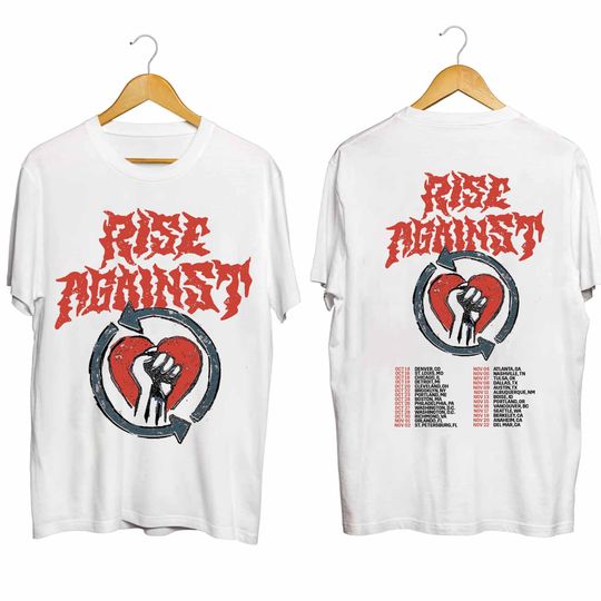 Rise Against 2024 Tour Shirt, Rise Against Band Fan Shirt, Comfortable Short Sleeve Tee