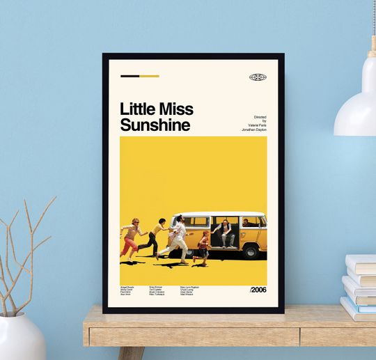 Little Miss Sunshine Poster, Valerie Faris, Jonathan Dayton, Movie Poster, Vintage Poster, Modern Art, Midcentury Poster, Wall Decor
