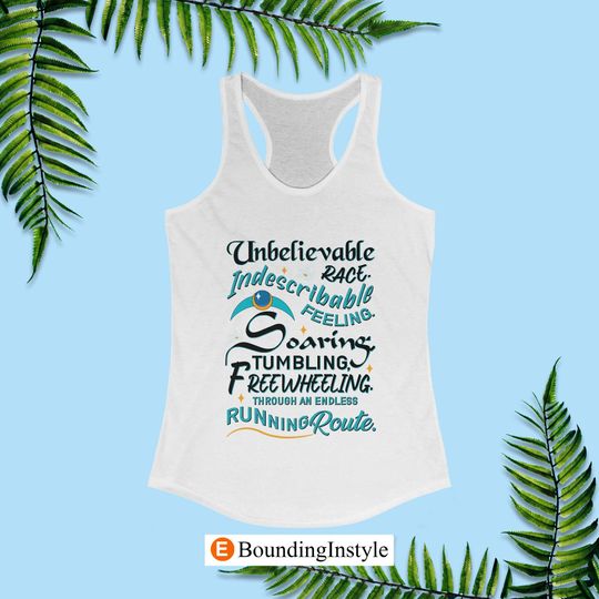 Aladdin Running Tank Tops, Through an Endless Running Route Disney Tank Top, rundisney Costume, Summer Cotton Sleeveless Clothing, Merch for Fans, Gift Ideas