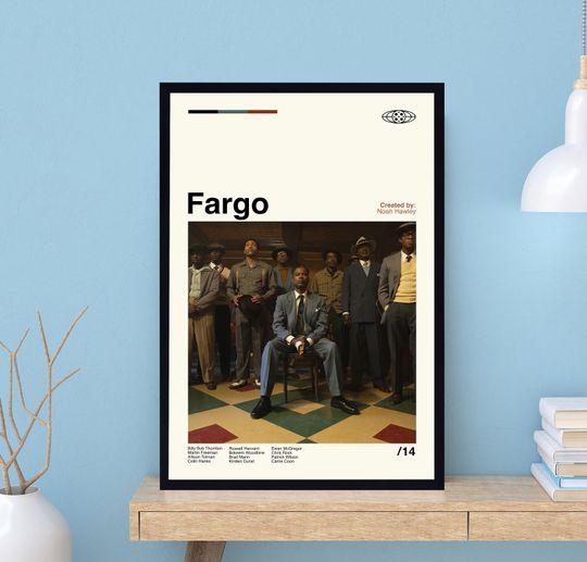 Fargo Tv Series Poster, Fargo Poster, Noah Hawley, Midcentury Art, Minimalist Art, Movie Poster, Retro Poster, Vintage Poster, Wall Decor