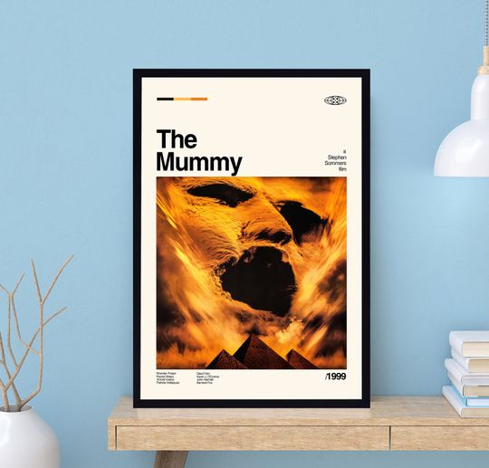 The Mummy Poster, The Mummy Print, Stephen Sommers, Retro Poster, Minimalist Art, Vintage Poster, Midcentury Art, Movie Print, Wall Art