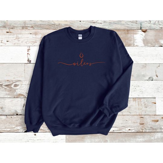 Edmonton Oilers, NHL Sweater, Hockey Fan Gift, Dad Sweatshirt, Gameday Sweatshirt, Hockey Sweatshirt, Crew neck sweatshirt, NHL, Winner Gift