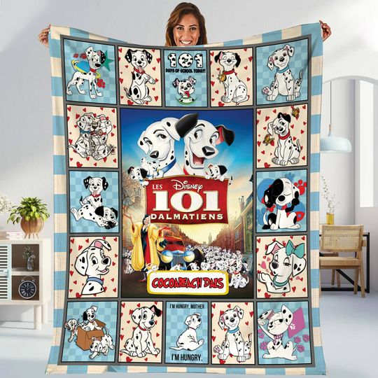 101 Dalmatians Blanket 101 Dalmatians Fleece Blanket 101 Dalmatians Birthday |101 Dalmatians Dog Christmas Gifts