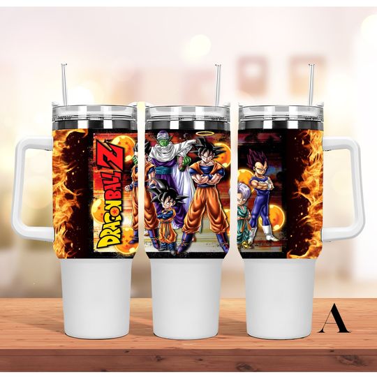Fathers Day gift Dragon Ball Z 40oz Tumbler with handle 40oz Tumbler with handle