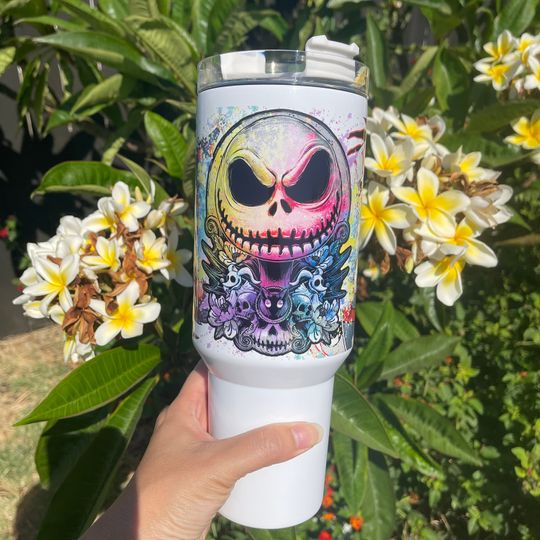Custom Personalized gift Disney The Nightmare Before Christmas 40oz Tumbler with handle