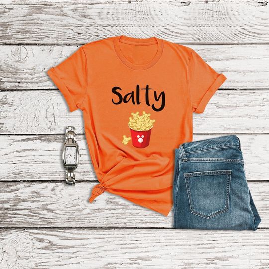 Disney Shirt, Salty Shirt, Food and Wine Disney Shirt, Disney Clothing, Summer Casual Cotton Couple Matching Shirt, Short Sleeve Shirt for Men, Women and Kids