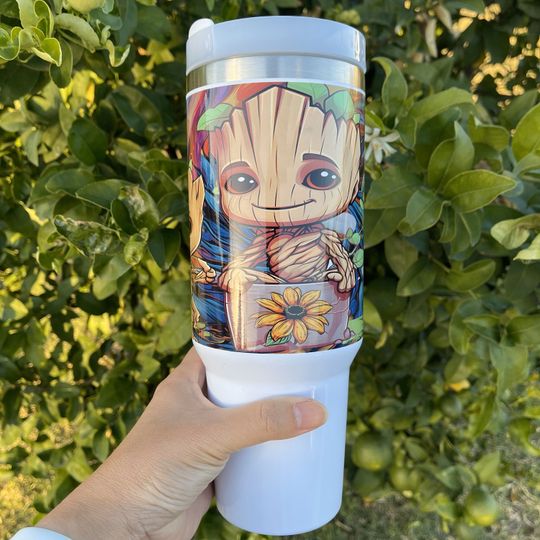 Custom Personalized gift Disney Marvel I Am Groot 40 oz Tumbler