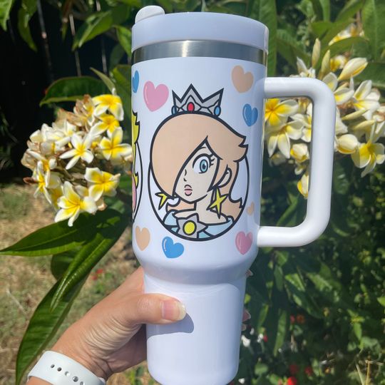 Custom Personalized gift Universal Studio Nintendo 40oz Tumbler with handle