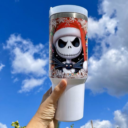Disney Nightmare before Christmas Jack 40oz Tumbler with handle