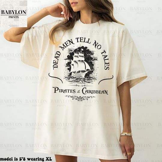 Dead Men Tell No Tales T Shirt, Pirates Of The Caribbean, The Black Pearl, Disney Inspired Shirt