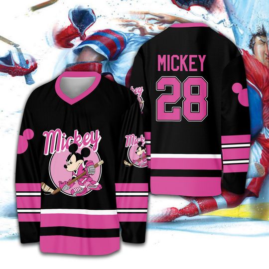 Disneyy Ice Hockey Jersey, Ddisneyland Mickey Hockey Jersey, Ddisney Family Vacation Matching Jersey, Ddisney Shirt For Ddisney Lover Family