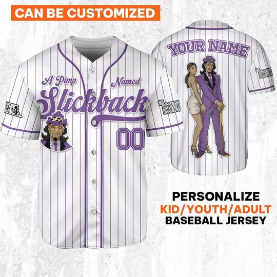 Custom Cartoon Boondocks Slickback Baseball, It Ain't About Lock - It's About Heart Cartoon Baseball Jersey Team Outfit, Gift for Kids