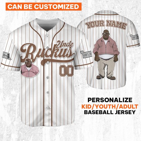 Custom Cartoon Boondocks Uncle Ruckus Baseball, It Ain't About Lock - It's About Heart Cartoon Baseball Jersey Team Outfit, Gift for Men, Women and Kids