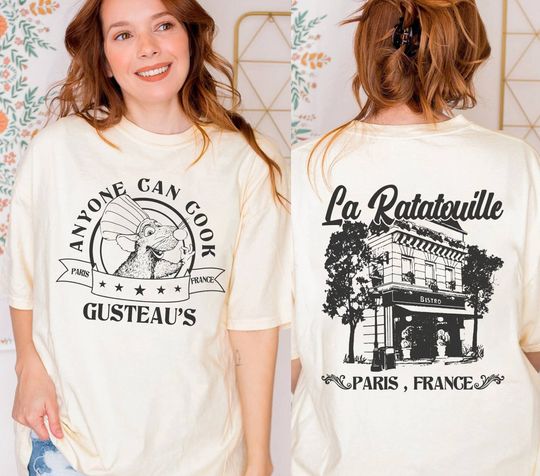 Pixar Ratatouille Remy Little Chef Anyone Can Cook Shirt | Remy's Ratatouille Adventure Paris France Vintage Restaurant Tee, WDW Trip