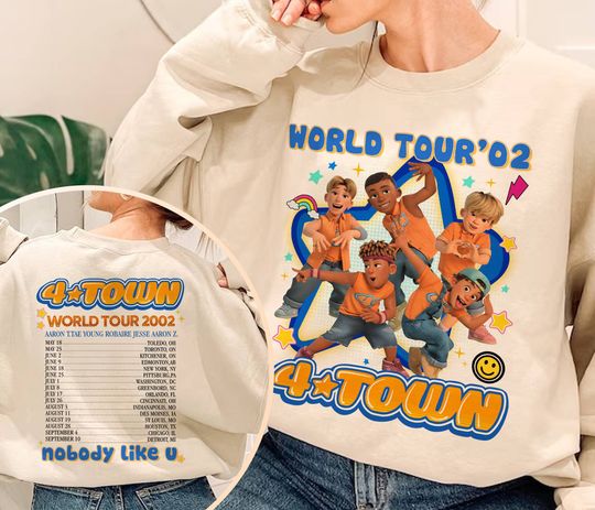 Turning Red 4 TOWN 2002 Tour Sweatshirt| Turning Red Pixar Shirt | Meilin Lee Turning Red Shirt | Magic Kingdom Shirt | Family Trip