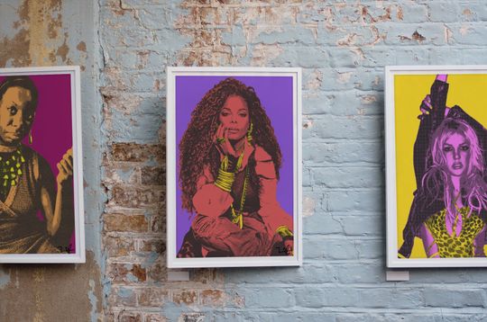 Janet Jackson Pop Art  Minimalist Poster, Birthday Gifts, Home Decor, Fan gifts, unframed poster