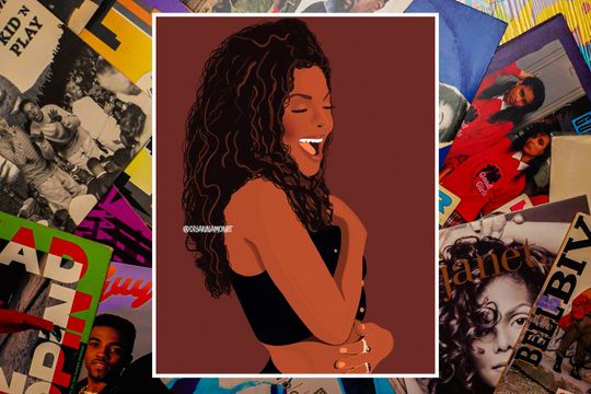 Janet Jackson - That's The Way Love Goes Wall Art Decor,  Minimalist Poster, Birthday Gifts, Home Decor, Fan gifts, unframed poster