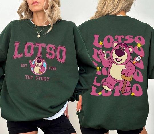 Toy Story Pixar Characters Groups 2 Sided Sweatshirt | Toy Story Lotso Shirt | Disneyland Shirt | Family Vacation Shirt