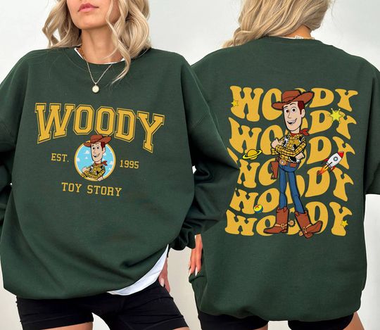 Toy Story Pixar Characters Groups 2 Sided Sweatshirt| Toy Story Woody Shirt | Disneyland Shirt | Family Vacation Shirt | Disneyland Family Vacation 2024