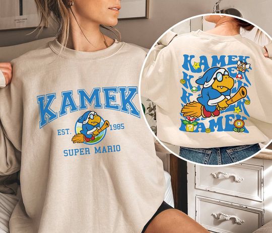 Mario Kamek Sweatshirt| Super Mario Luigi Princess Peach Bowser Shirt | Mario Bros Shirt Mario Video Game Shirt, Disneyland Family Vacation 2024