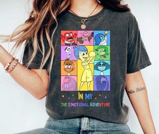 In My Emotional Adventure, Inside Out, Inside Out Characters, Inside Out Era, Emotions, Inside Out 2, Short Sleeve Tee, Trending Fashion