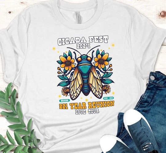 Cicada Concert Tour 2024, Cicada Music Festival, Bug Enthusiast Gift, Funny Cicada, Broods XIX & XIII Shirt