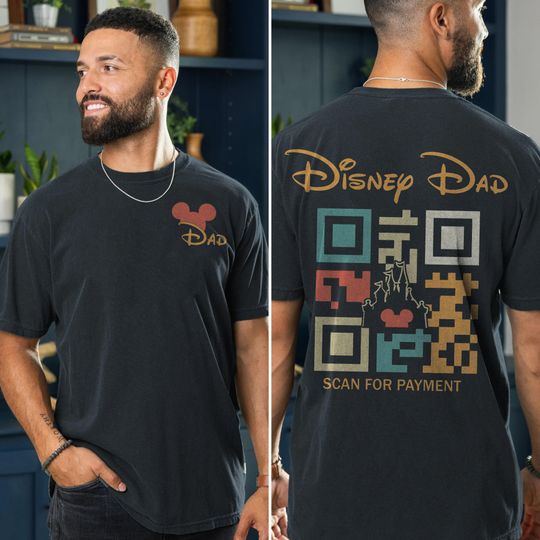 Disney Dad Scan For Payment Shirt, Scan For Payment Shirt, Disney Dad Shirt, Fathers Day Gift, Gift For Dad, New Dad Gift, Mickey Disney Tee