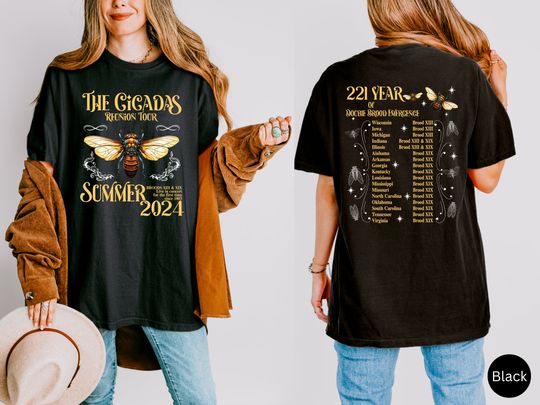 Cicada Fest 2024 Comfort Colors T-shirt, Cicada World Tour Top, Cicada Emergence Unisex Tee, Funny Bug Lovers Cicada Shirt