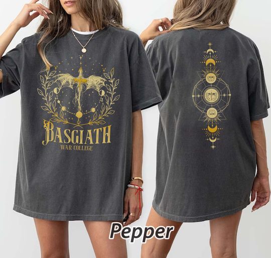 Basgiath War Shirt, Fourth Wing, Shirt For Book Lover, Fantasy Reader, Bookish Shirt, Fantasy Book Reader, "Fly or Die" Design, Book