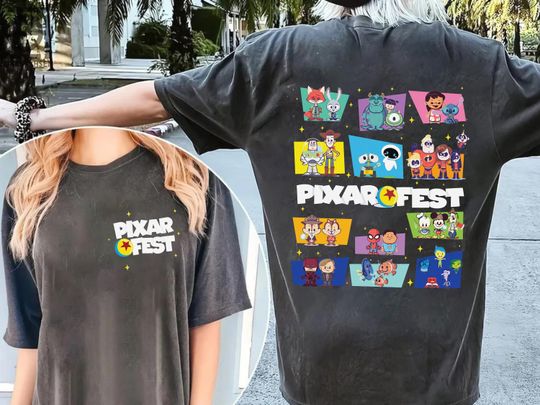 Vintage Meet Me At Pixar Fest Shirt, Disneyland Pixar Fest 2024 Shirt, Pals Playtime Party Vacation Shirt, Californian Adventure Park Shirt